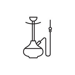 Shisha icon. Hookah flat sign design. Shisha vector symbol pictogram. UX UI icon nargile