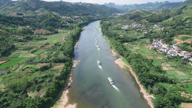 Landscape of yangshuo guilin china