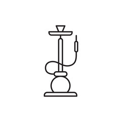 Shisha icon. Hookah flat sign design. Shisha vector symbol pictogram. UX UI icon nargile