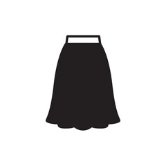 Skirt icon. Skirt flat sign design. Skirt vector symbol pictogram. UX UI icon 