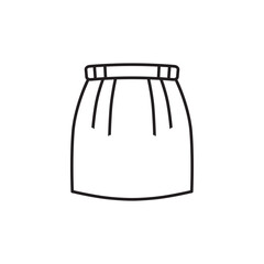 Skirt icon. Skirt flat sign design. Skirt vector symbol pictogram. UX UI icon 