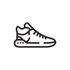 Sneakers icon. Sneakers flat sign design. Sneakers symbol pictogram. Sport shoe icon. Sport shoes sign. UX UI icon