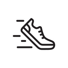 Sneakers icon. Sneakers flat sign design. Sneakers symbol pictogram. Sport shoe icon. Sport shoes sign. UX UI icon