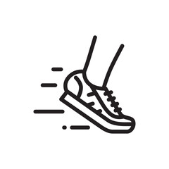 Sneakers icon. Sneakers flat sign design. Sneakers symbol pictogram. Sport shoe icon. Sport shoes sign. UX UI icon
