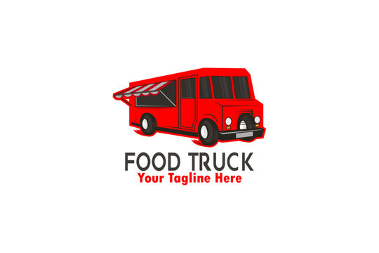 Creative Luxury  Food truck logo design	
