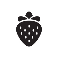 Strawberry vector icon. Strawberry flat sign design. Strawberry symbol pictogram. UX UI icon