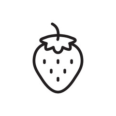 Strawberry vector icon. Strawberry flat sign design. Strawberry symbol pictogram. UX UI icon