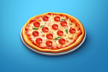 illustration of pizza, pizzeria