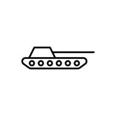 Tank vector icon. Tank flat sign design. Military tank symbol pictogram. UX UI icon