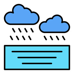 Ocean Rain Icon