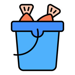Fish Bucket Icon