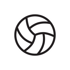 Volleyball ball vector icon. Volley ball flat sign design. Volleyball symbol pictogram. UX UI icon