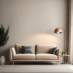 modern living room with sofa