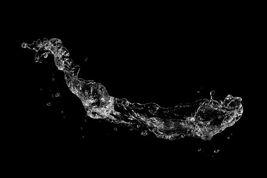 water splash isolated.
