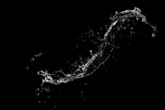 water splash isolated.