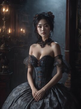 portrait of a woman in a dress