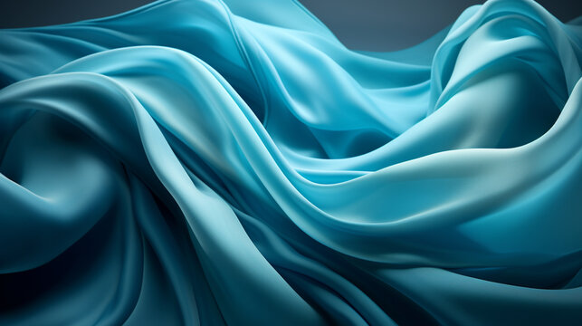 Blue Fabric Cotton Texture Wavy Background Abstract, 4k Ultra Hd