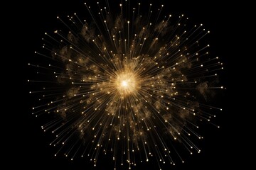 Obraz premium Fireworks in the night sky. Fireworks flashes on a dark background.