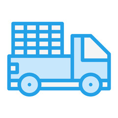 Pickup truck Vector Icon Design Illustration