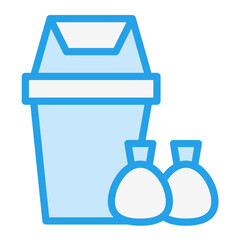 Garbadge Vector Icon Design Illustration