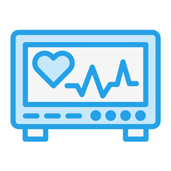 Cardiogram Vector Icon Design Illustration