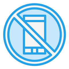 No Phone Vector Icon Design Illustration