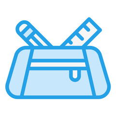 Pencil Case Vector Icon Design Illustration