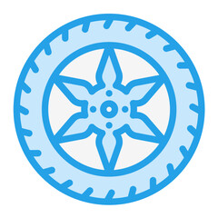 Obraz premium Wheel Vector Icon Design Illustration