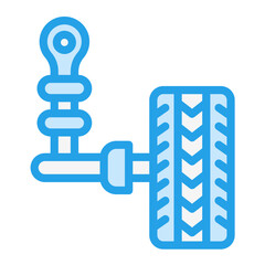 Auto suspension Vector Icon Design Illustration