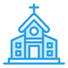 Church Vector Icon Design Illustration