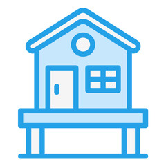 Cottage Vector Icon Design Illustration