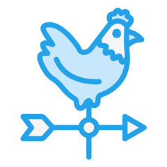 Weather Vane Vector Icon Design Illustration