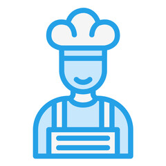 Male Chef Vector Icon Design Illustration