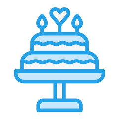 Cake Vector Icon Design Illustration