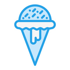 Ice cream Vector Icon Design Illustration