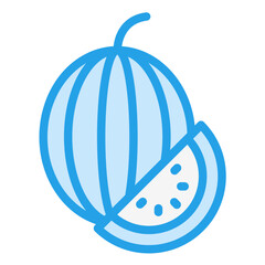 Watermelon Vector Icon Design Illustration