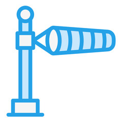 Windsock Vector Icon Design Illustration