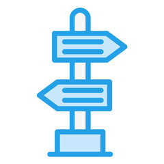 Road Sign Vector Icon Design Illustration