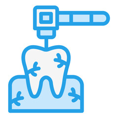 Dental Drill Vector Icon Design Illustration