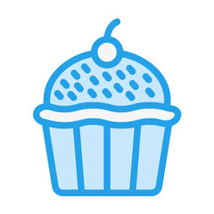 Cupcake Vector Icon Design Illustration