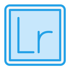 Lightroom Vector Icon Design Illustration