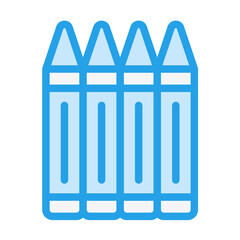 Crayons Vector Icon Design Illustration
