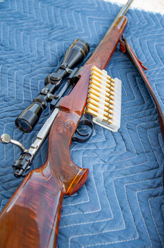 30-06 Rifle with Scope and 10 Rounds of Ammunition