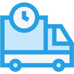 Delivery Truck Vector Icon Design Illustration