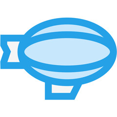 Flying Airship Vector Icon Design Illustration © Graphixs Art