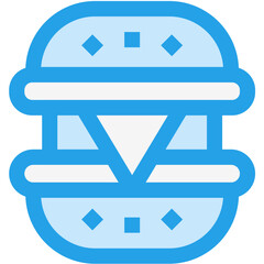 Cheese Burger Vector Icon Design Illustration