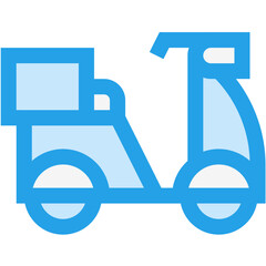 Delivery Bike Vector Icon Design Illustration