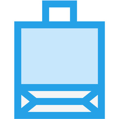 Paper Bag Vector Icon Design Illustration