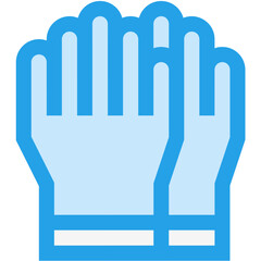 Rubber glove Vector Icon Design Illustration