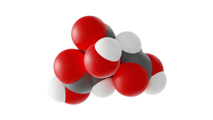 magnesium citrate molecule, e345, molecular structure, isolated 3d model van der Waals